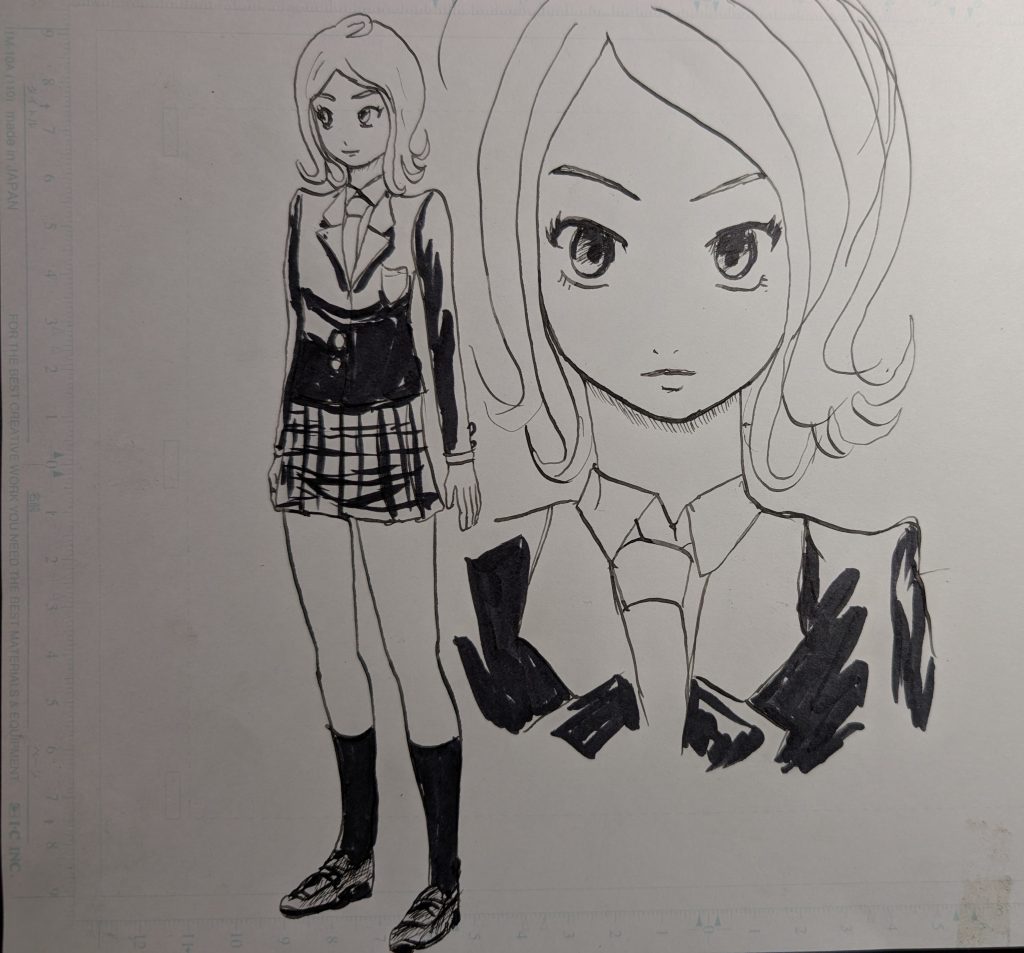 RVF400で峠を爆走する走り屋女子!キャラ落書き